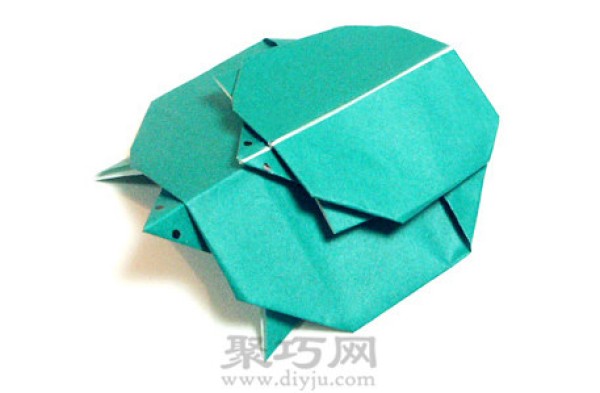 Simple and easy handmade origami tutorial for turtle and son