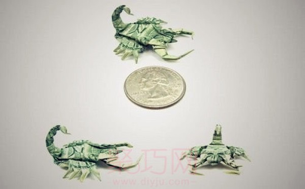 Appreciation of creative coin origami: Origami animals from various countries