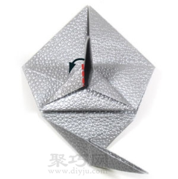 How to fold the big mouth fish origami step by step diagram