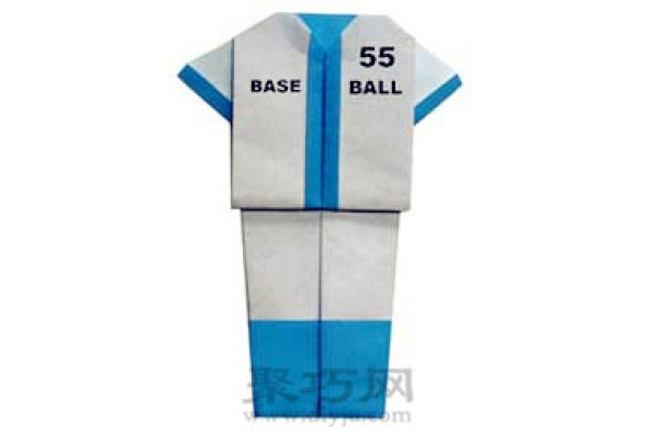 Origami Clothes Baseball Uniform Tutorial