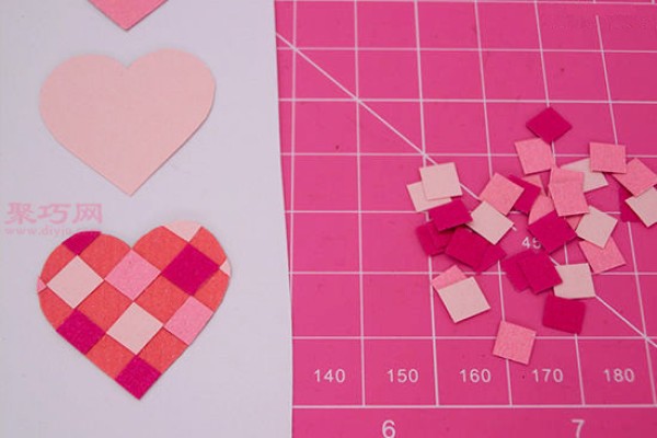 DIY handmade heart-shaped photo frame tutorial using colorful cardboard