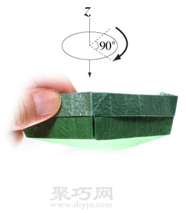 Origami candy box folding method is simple and beautiful