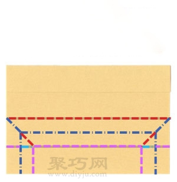 Illustration of origami folding method for single bed