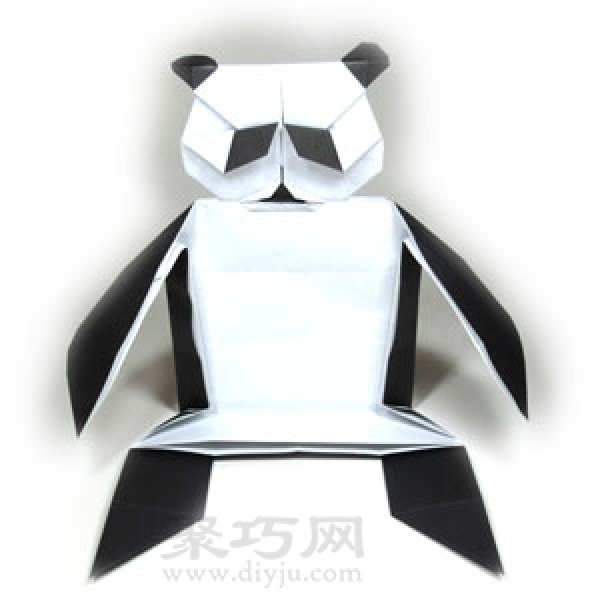 How to fold origami panda