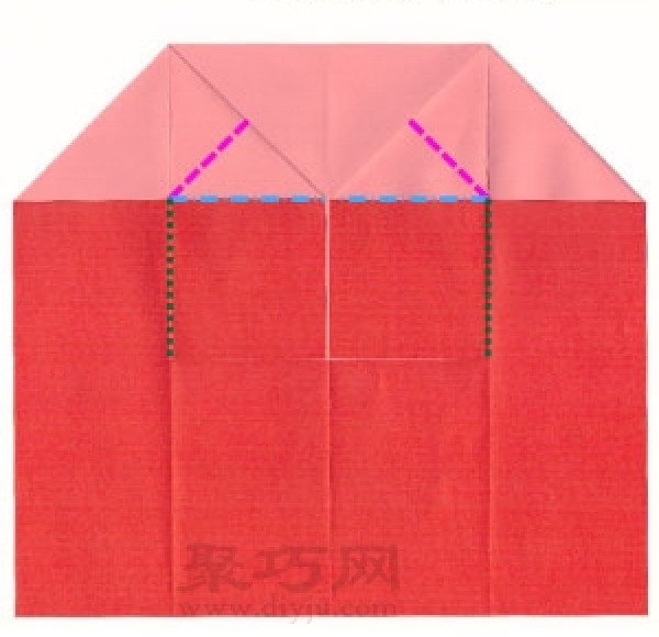 Origami Love Envelope Tutorial Illustration