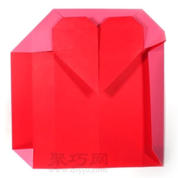 Origami Love Envelope Tutorial Illustration