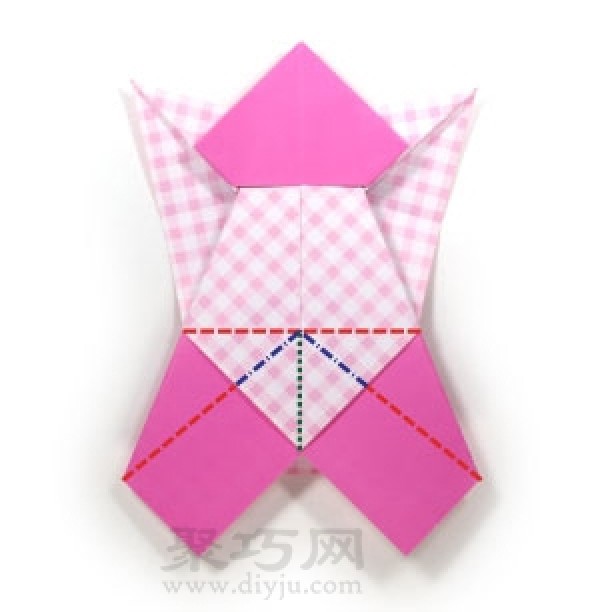 Steps to fold handmade origami angels