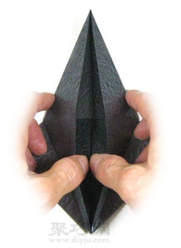 Origami three-dimensional horse folding method steps