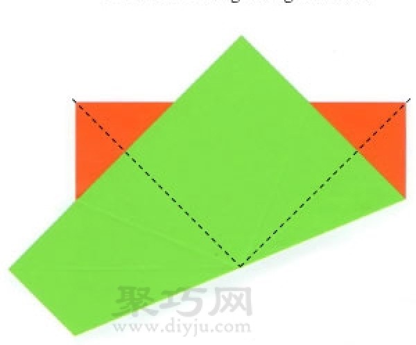 Simple origami square balloon blowing method