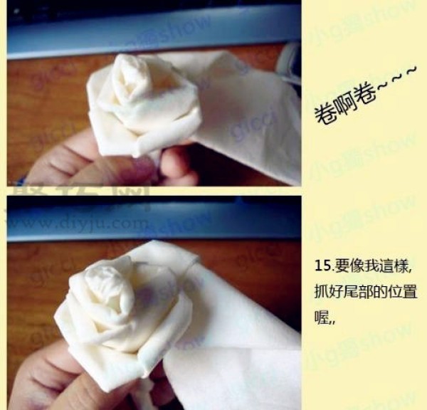 How to fold roses from toilet paper How to fold roses from toilet paper