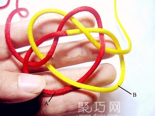 Chinese Knot Flower Hoop 3-strand Variations Braided Flower Strand Knot Tutorial