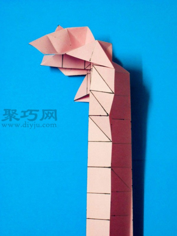 Handmade DIY origami rose with pedestal illustrated tutorial super detailed steps