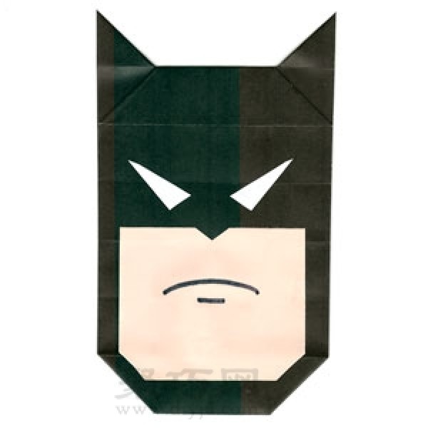 Origami Batmans Face Illustrated Tutorial