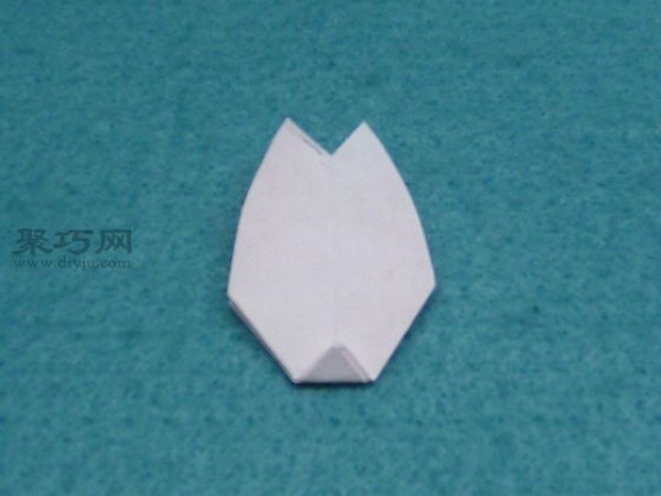 Simple folding method of cherry blossom petals. Tell you how to fold five-point origami petals.