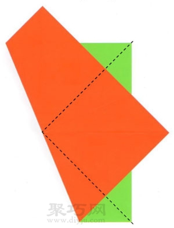 Simple origami square balloon blowing method