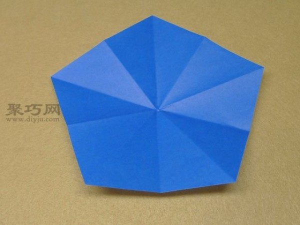 Simple folding method of cherry blossom petals. Tell you how to fold five-point origami petals.