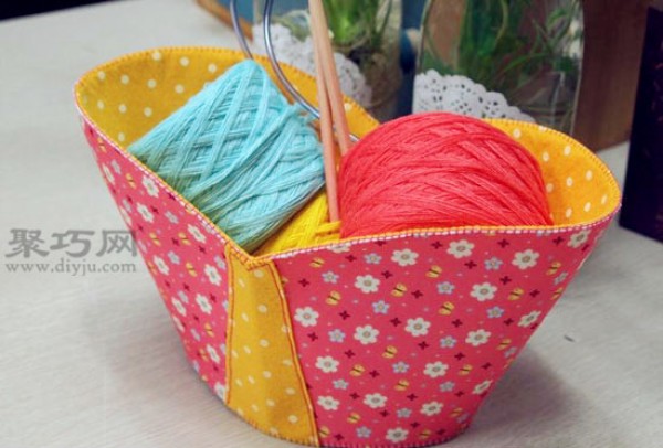 Handmade storage baskets teach you how to DIY fabric storage baskets