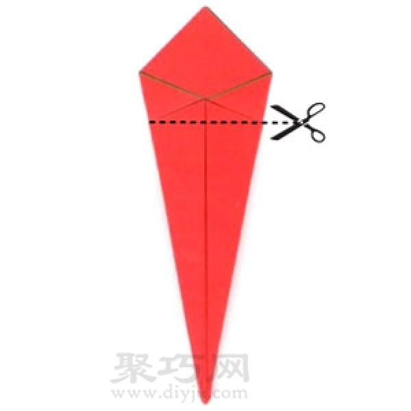 Basic origami folding method: fold square paper into a regular 16-sided shape