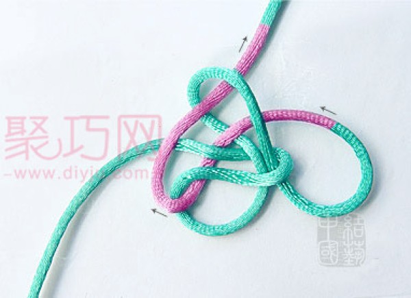 Basic Chinese knot tutorial: three-eared sorrel knot method