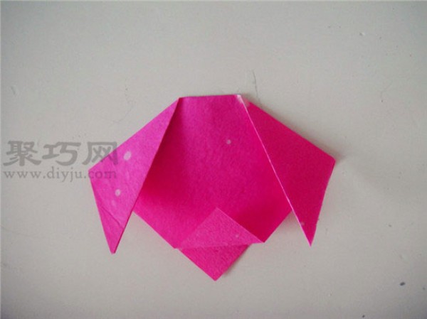 Origami lesson plan for small classes in kindergarten: Origami puppy head, how to fold a puppy