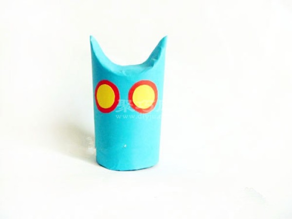 DIY cute owl using waste from roll paper tube Handmade owl from toilet paper tube