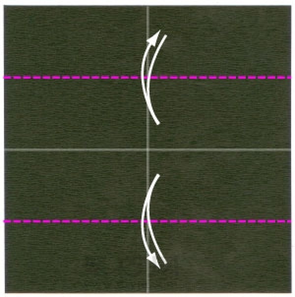 Illustration of steps for making origami digital camera