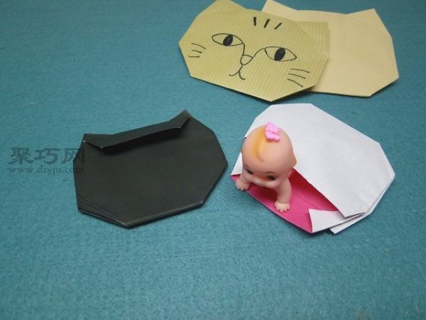 Origami cute hellokitty kitten tutorial