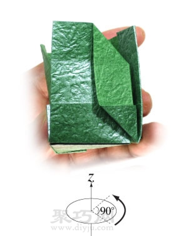 How to stack three-dimensional cubes? Check out this three-dimensional square origami tutorial