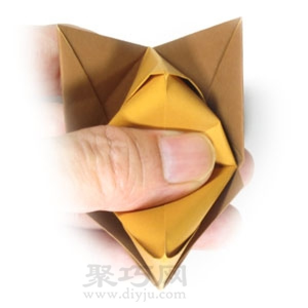 Origami Talking Fox Illustrated Tutorial