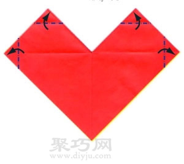 How to make origami heart shape by hand