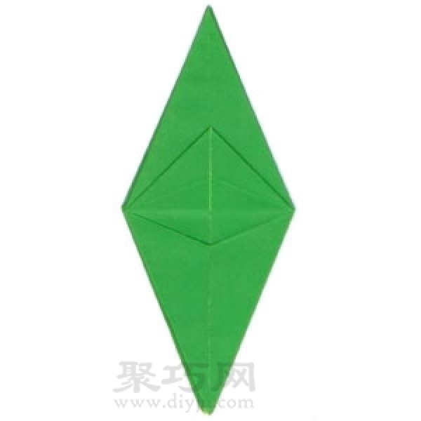 Basic origami folding method: equal rhombus folding