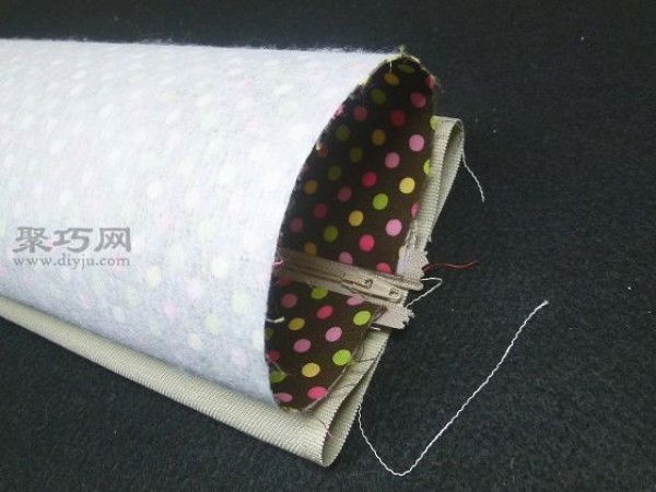 Zipper cosmetic bag handmade tutorial Teach you how to make a zippered handmade bag