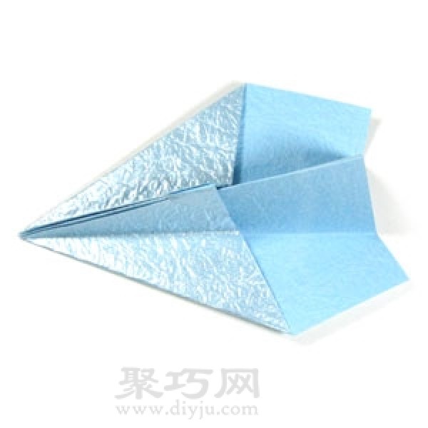 Origami airplane steps with brief description