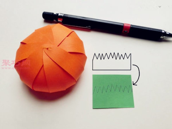 Halloween paper pumpkin lantern making tutorial How to make paper pumpkin lantern