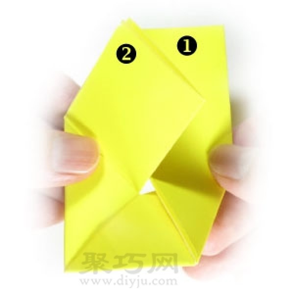 Illustrated tutorial on creative envelope origami method