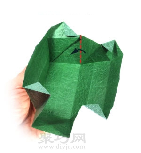 Simple folding method of rectangular paper box with lid