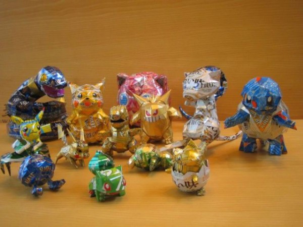 Collection of Can Waste Utilization Portfolio: Handmade Cartoon Characters from Cans