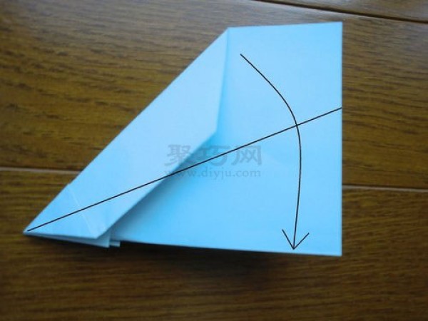 Illustration of how to fold a jet plane How to fold an Avenger plane