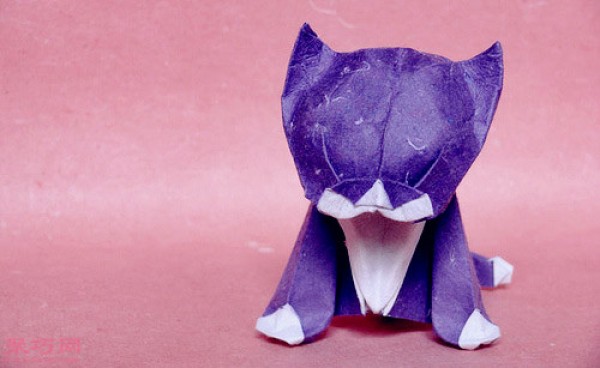 Appreciation of 3D animal origami: lion, pig, fox, dragon