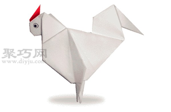 Chicken Origami Tutorial Illustrated Learn How to Origami Chicken