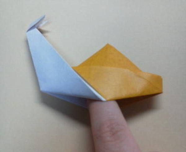 Origami snail making tutorial illustration for childrens creative origami