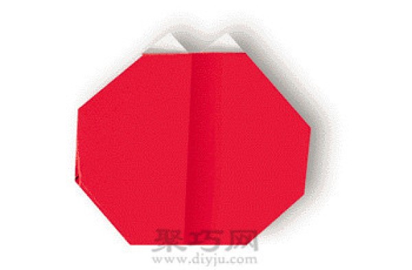 Simple DIY handmade origami tomato illustrated tutorial