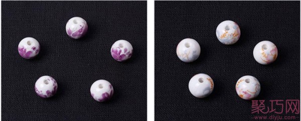 Chinese Knot Material Accessories 12MM Applique Ceramic Balls