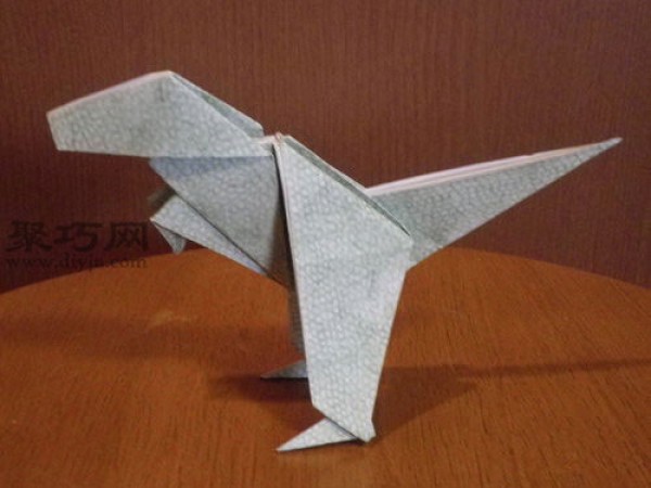 DIY three-dimensional Tyrannosaurus folding method, complete collection of simulated dinosaur origami