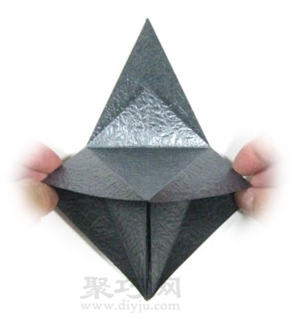 Origami three-dimensional horse folding method steps