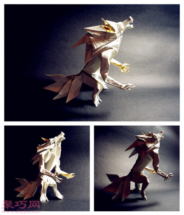 Appreciation of 3D origami movie cartoon characters Star Wars Jedi 3D origami