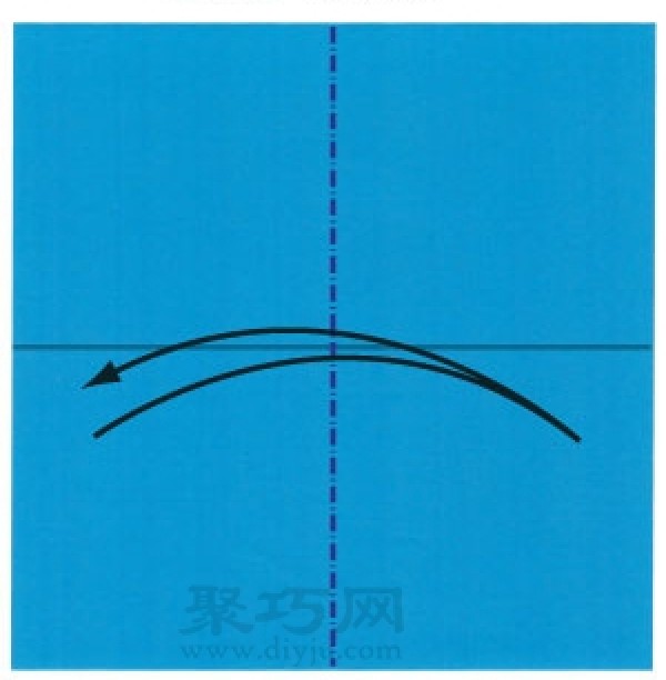 Illustration of the steps for folding southeast, northwest and northwest when I was a child