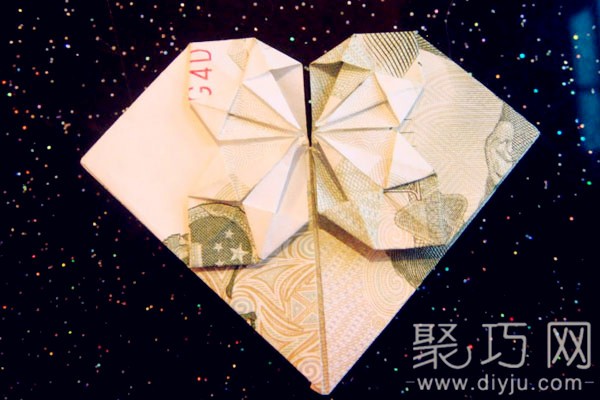 [Appreciation of coin origami] Origami hearts using 5 cents, 5 yuan, and 1 yuan coins