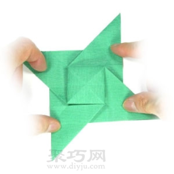 Simple origami boomerang folding method