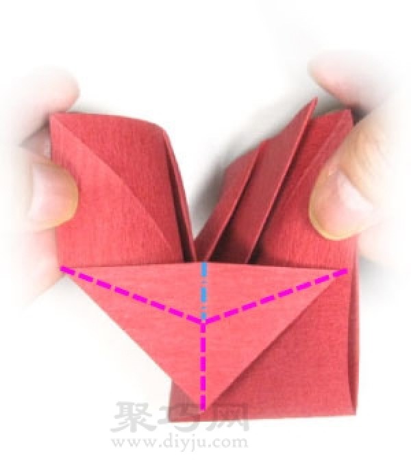 How to fold poinsettia flower origami